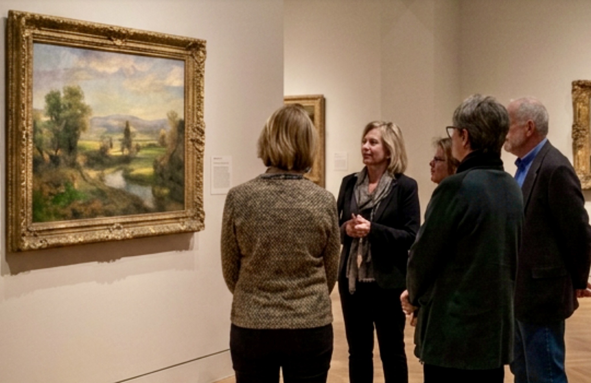 At an art gallery